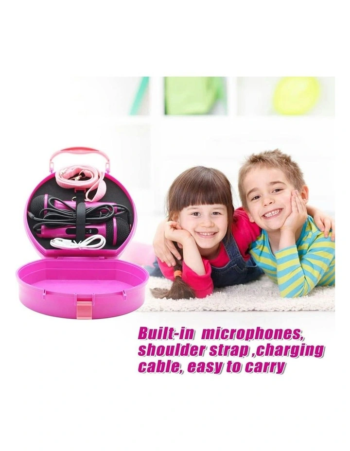 Portable Karaoke with Two Microphones
