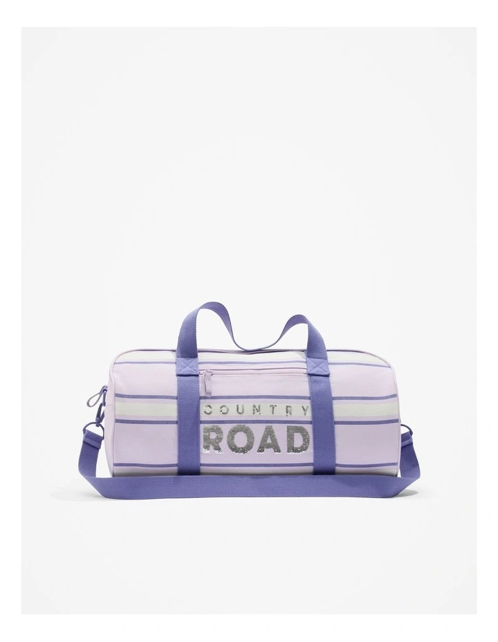Stripe Logo Tote Bag in Lilac