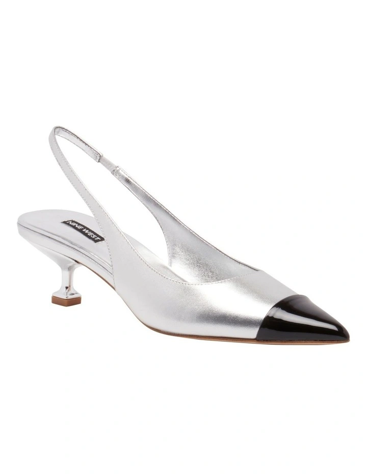 Workit Slingback Pump in Silver
