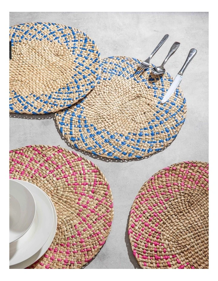 Mona Placemat 2 Pack in Fuchsia