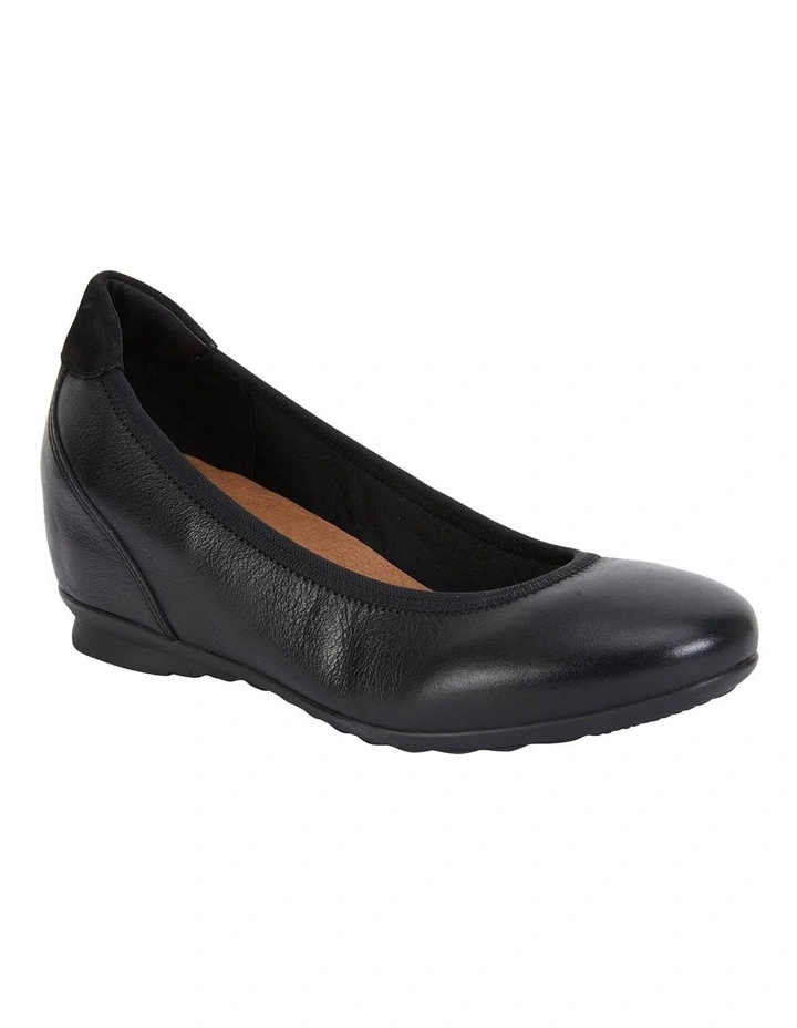 Norah Black Glove Heeled Shoes
