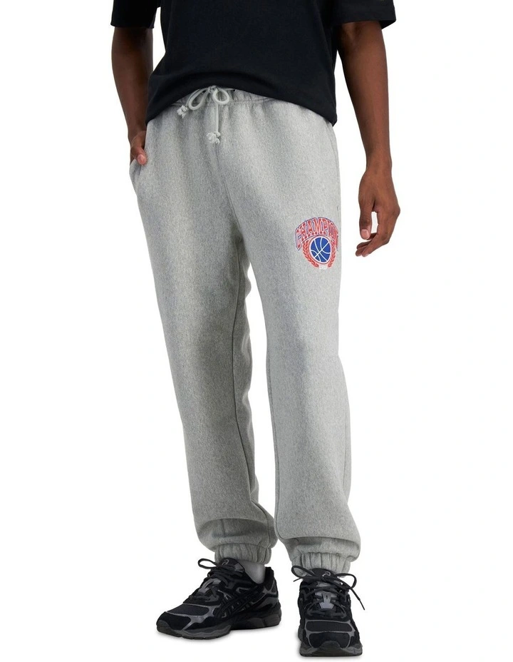 Reverse Weave Basketball Jogger in Oxford Heather
