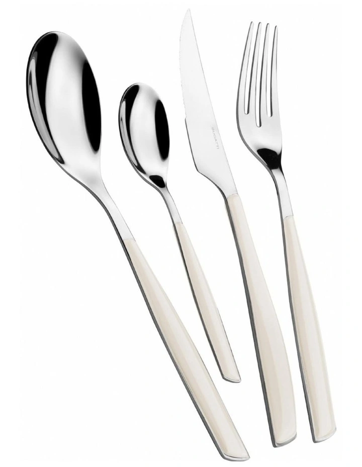 Glamour 24 Piece Cutlery Set in Ivory