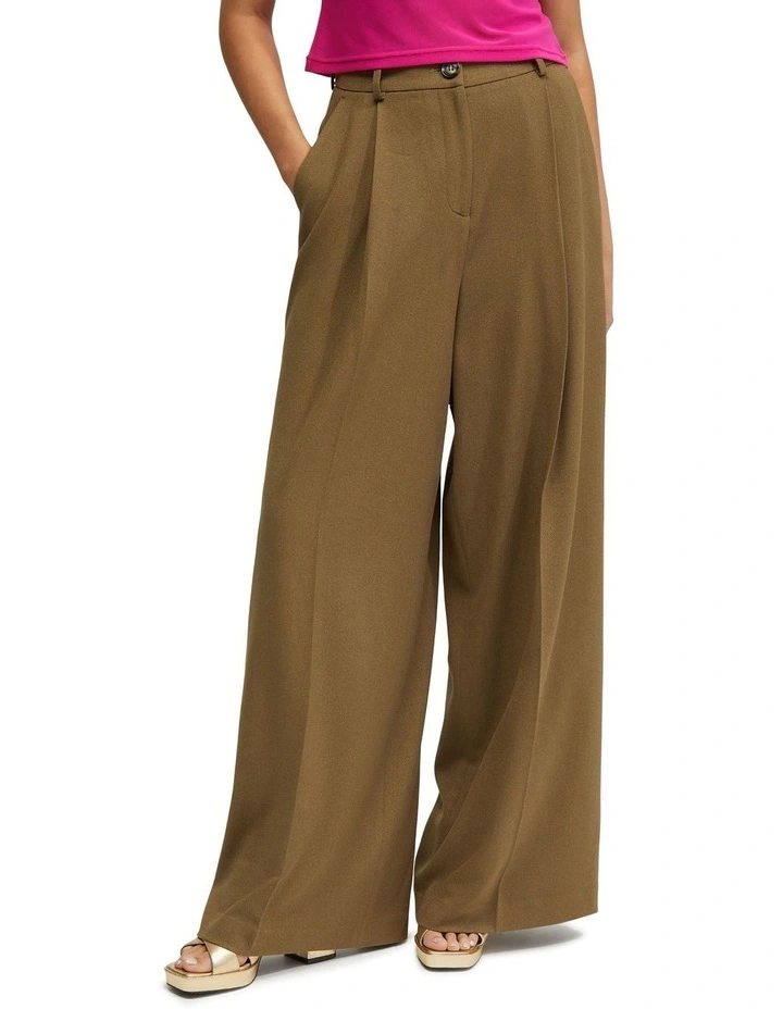 Margot Wide Leg Pants in Olive