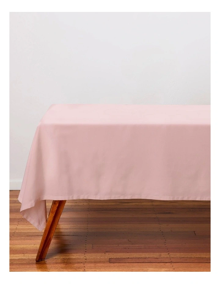 Cotton Classics Rectangle Tablecloth 300x150cm in Rose