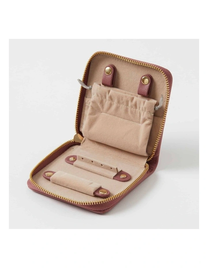 Ambrosia Travel Jewellery Case in Rosewood