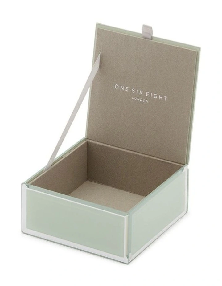 SARA Palm Small Jewellery Box in Pastel Green