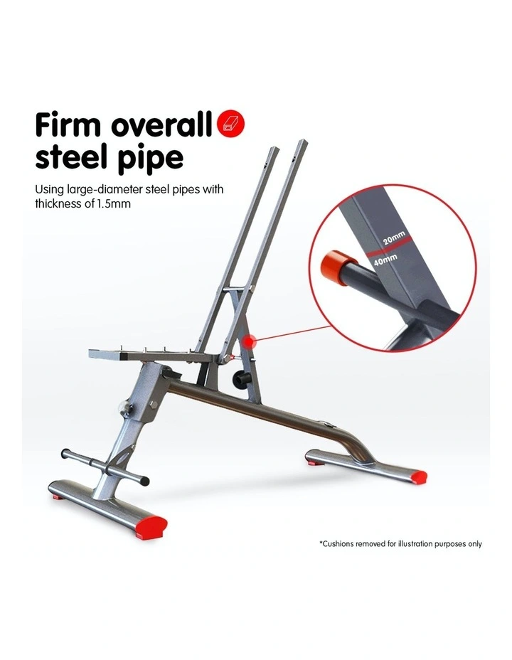 Home Gym Bench Adjustable Flat Incline Decline FID