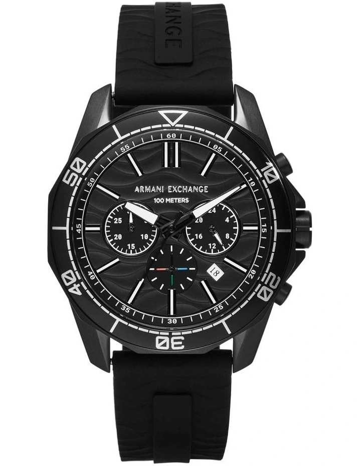Chronograph Watch in Black
