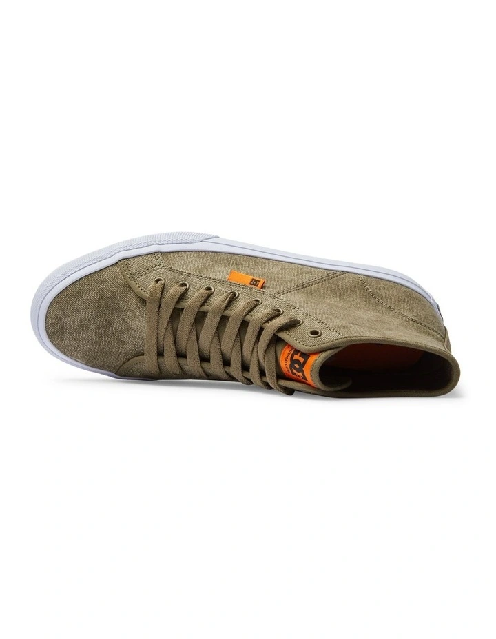 Manual Hi Textile High-Top Shoes in Green
