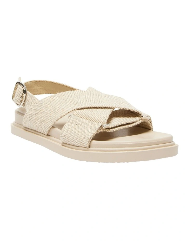 Fabian Sandals in Natural Linen