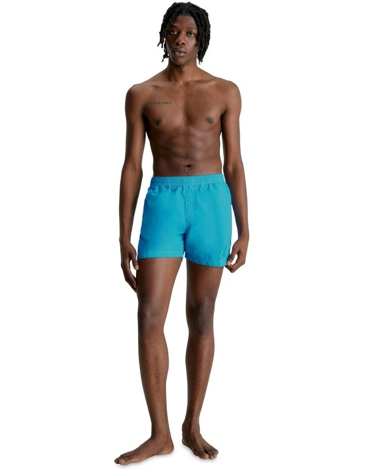 Authentic Medium Swim Short in Clear Turquoise