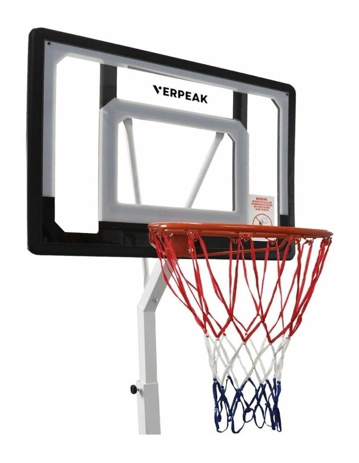 Basketball Hoop Stand Ring Adjustable Height 2.1M-2.6M in Black