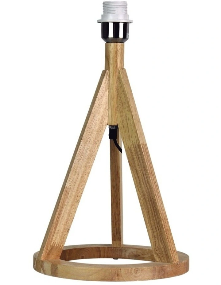 Stabb Timber Tripod Table Lamp Base