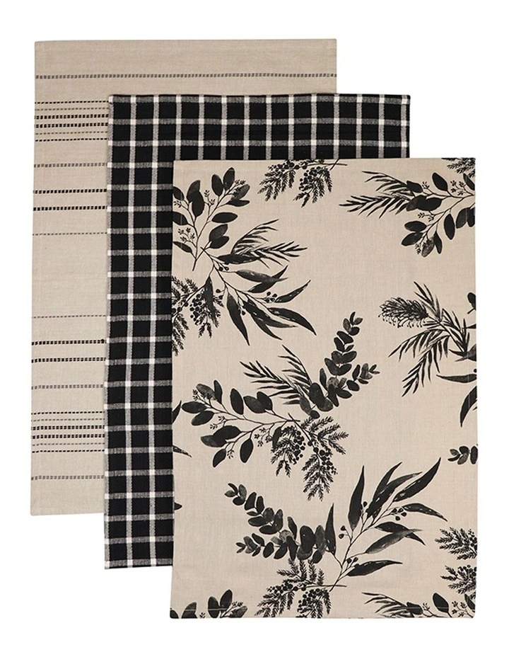 Coorong Tea Towel Pack of 3 in Multi