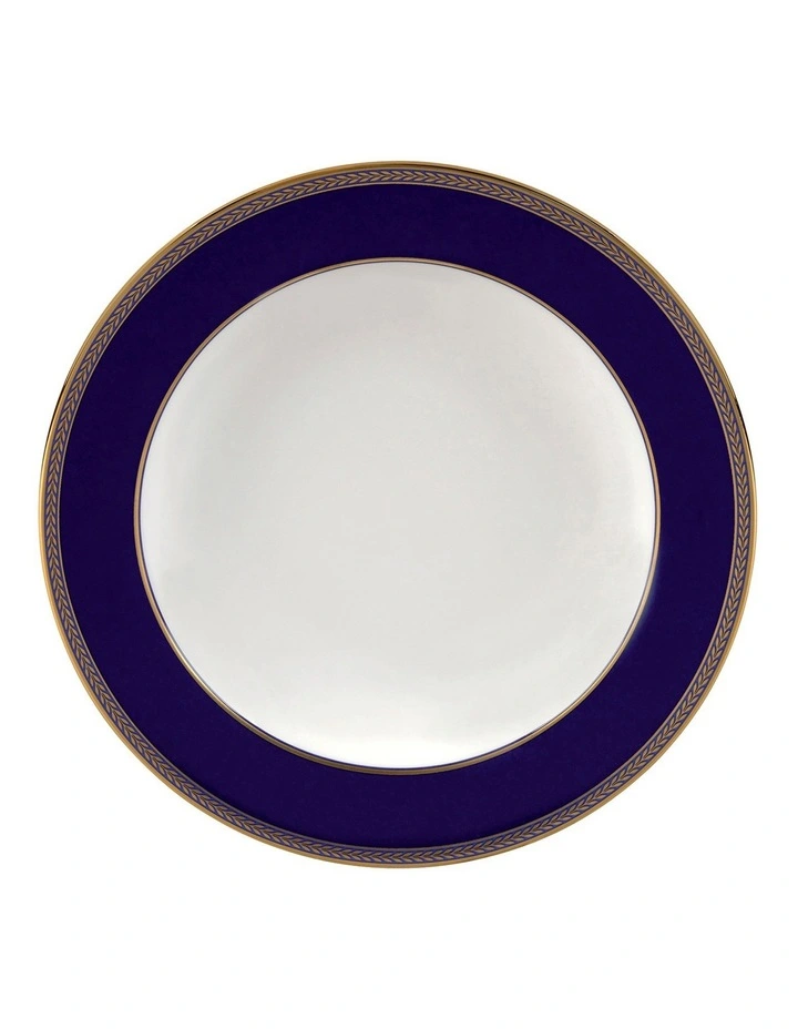 Renaissance Rim 23cm Soup Plate Blue/Gold
