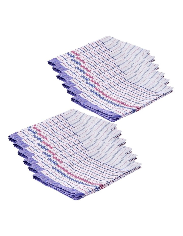 Cotton Tea Towel 12 Piece 72cm x 52cm in Multicolor