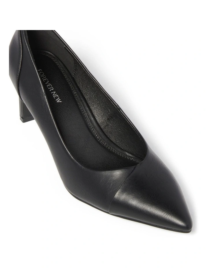 Gretchen Thin Block Heels Pump in Black