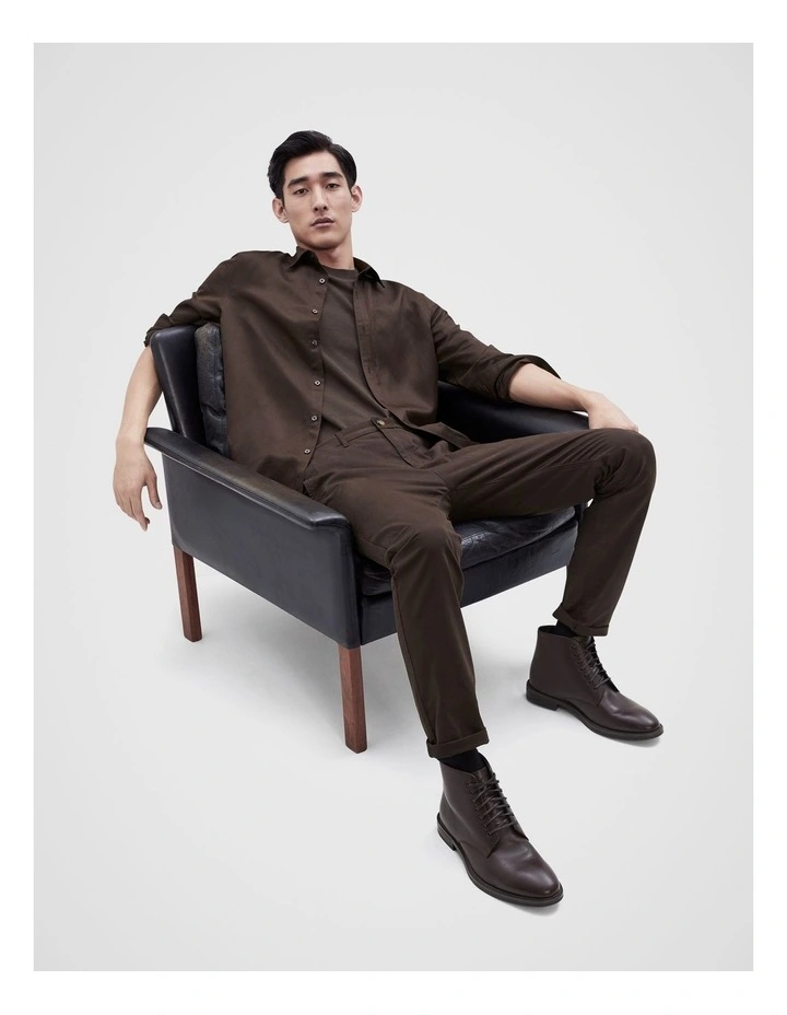 Slim Chino Pant in Chocolate