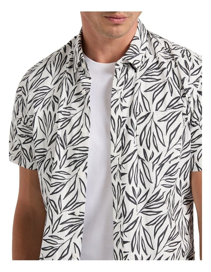 Dawn Seersucker Shirt in Ivory Multi