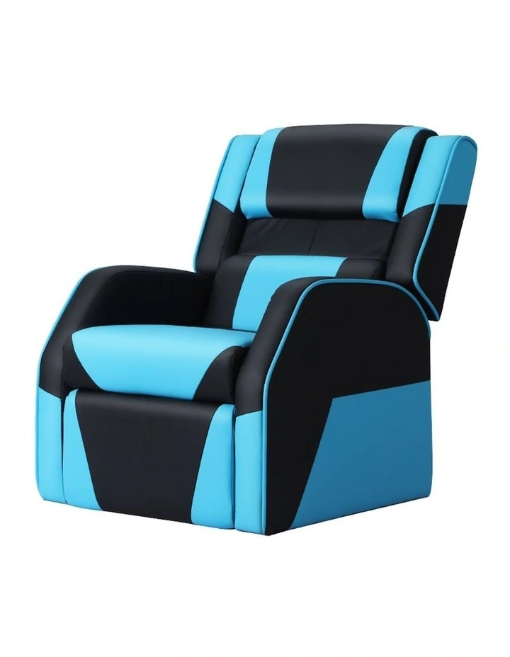 Recliner Gaming Sofa Lounge Couch Armchair in Black/Blue