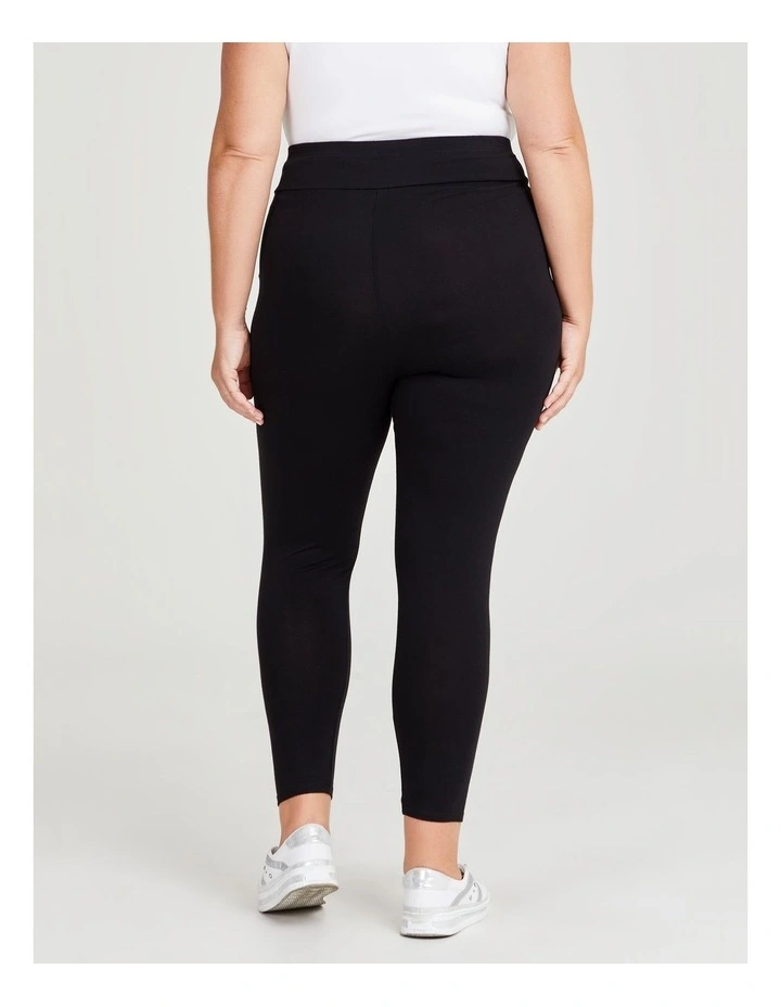 Australian Cotton Full length Legging in Black