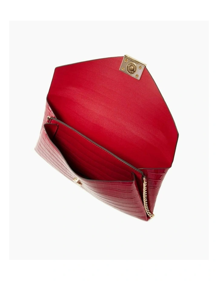 Envela Clutch Bag in Red