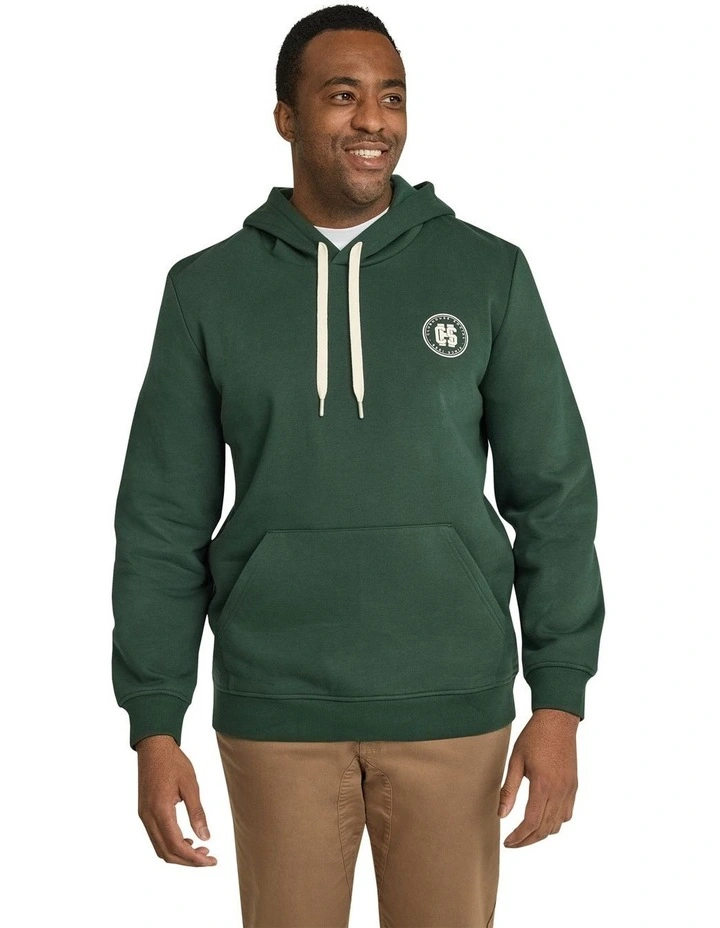 Clubhouse Print Hoodie in Pine