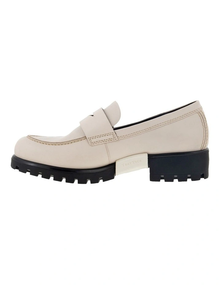 Modtray Leather Sneaker in Beige