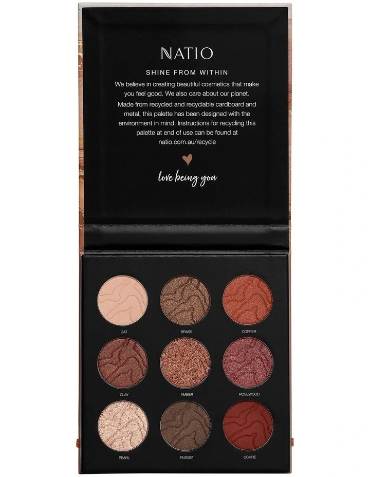Luminous Amber Mineral Eyeshadow Palette 9g