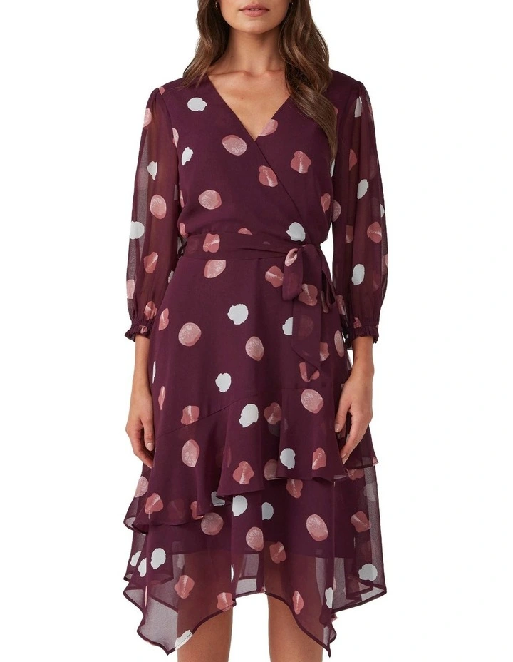 Begin Again Asymm Dress in Purple
