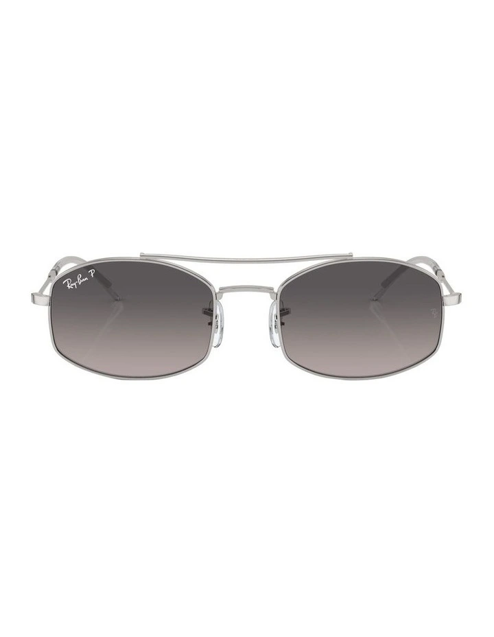 Polarised RB3719 Sunglasses in Silver