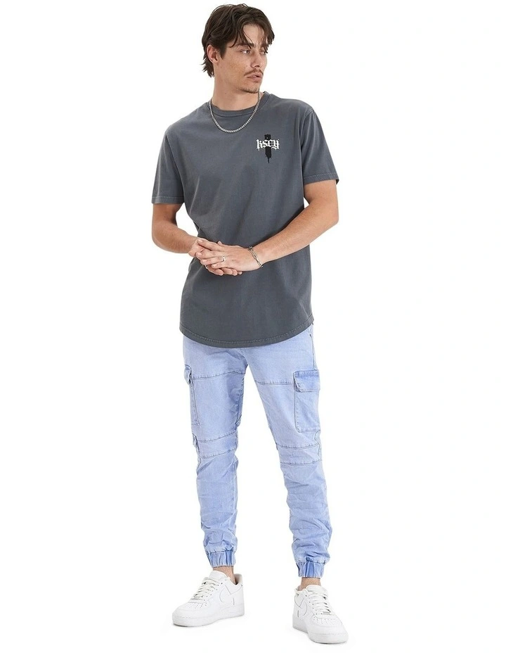Strayverse Dual Curved Tee in Pigment Turbulence