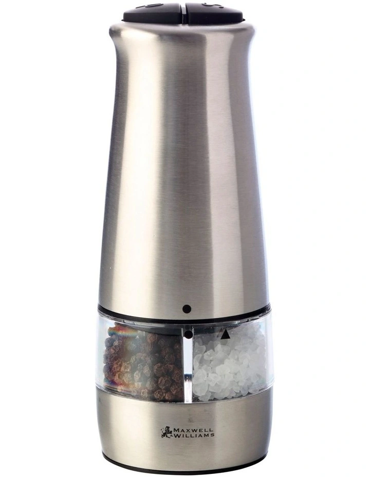 Cosmopolitan 18cm Electric Salt & Pepper Mill Silver