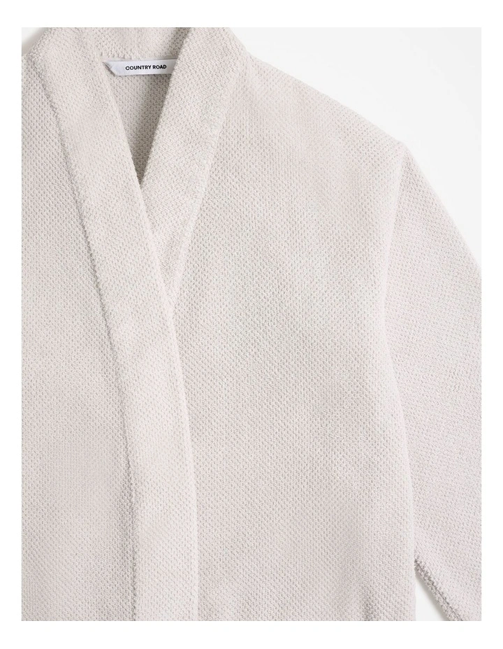 Calo Australian Cotton Bath Robe in Pale Grey
