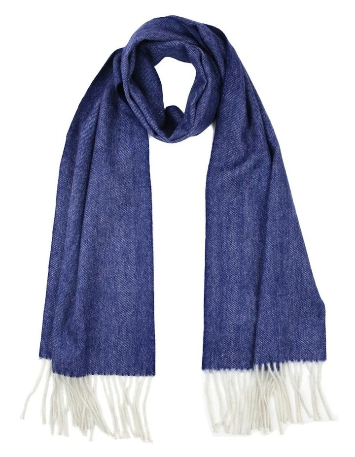 Sten Plain Scarf in Navy