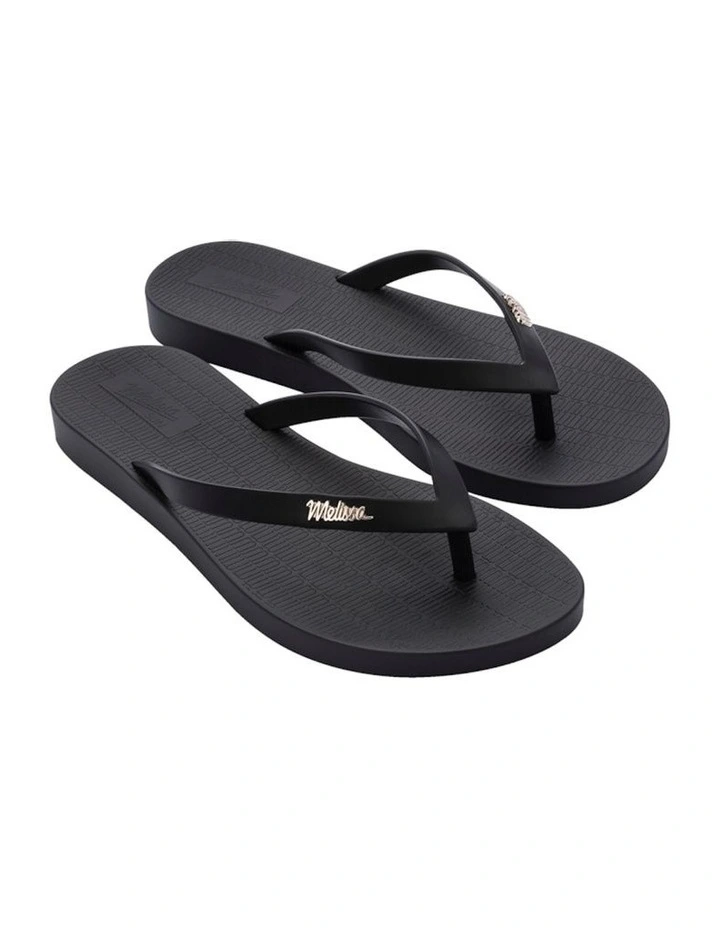 Melissa Sun Venice Flip Flop in Black