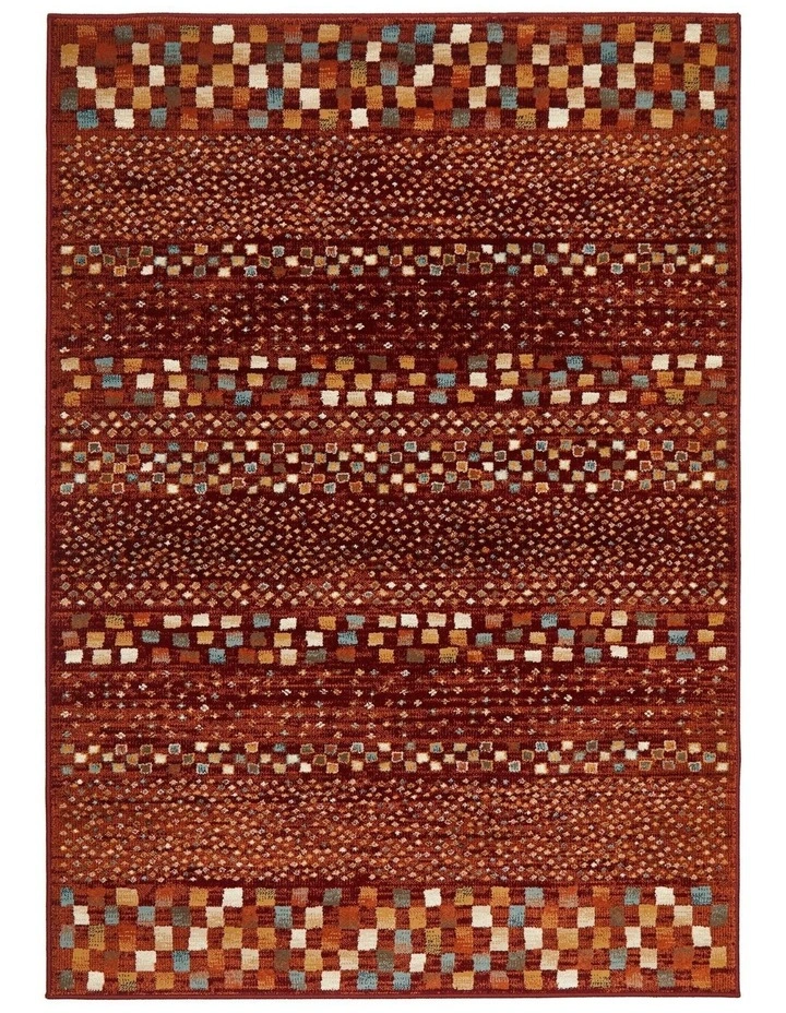 Oxford Mayfair Rectangle Rug in Rust