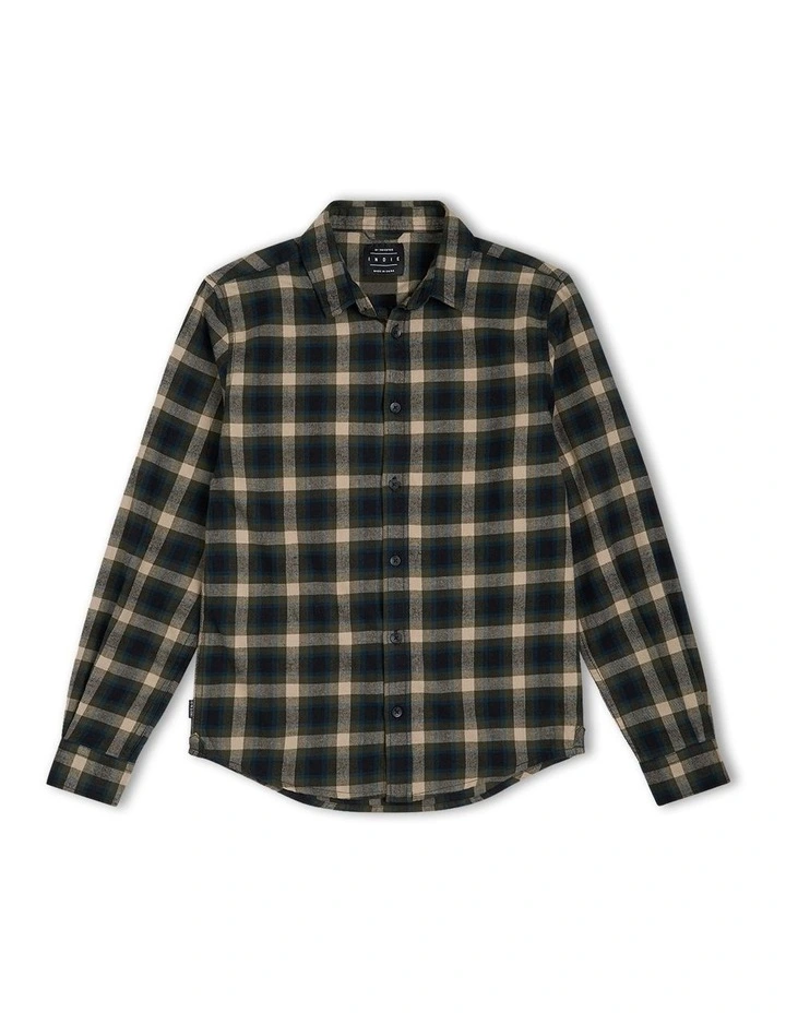 The Blackwell Long Sleeves Shirt (3-7 Years) in Black/Olive
