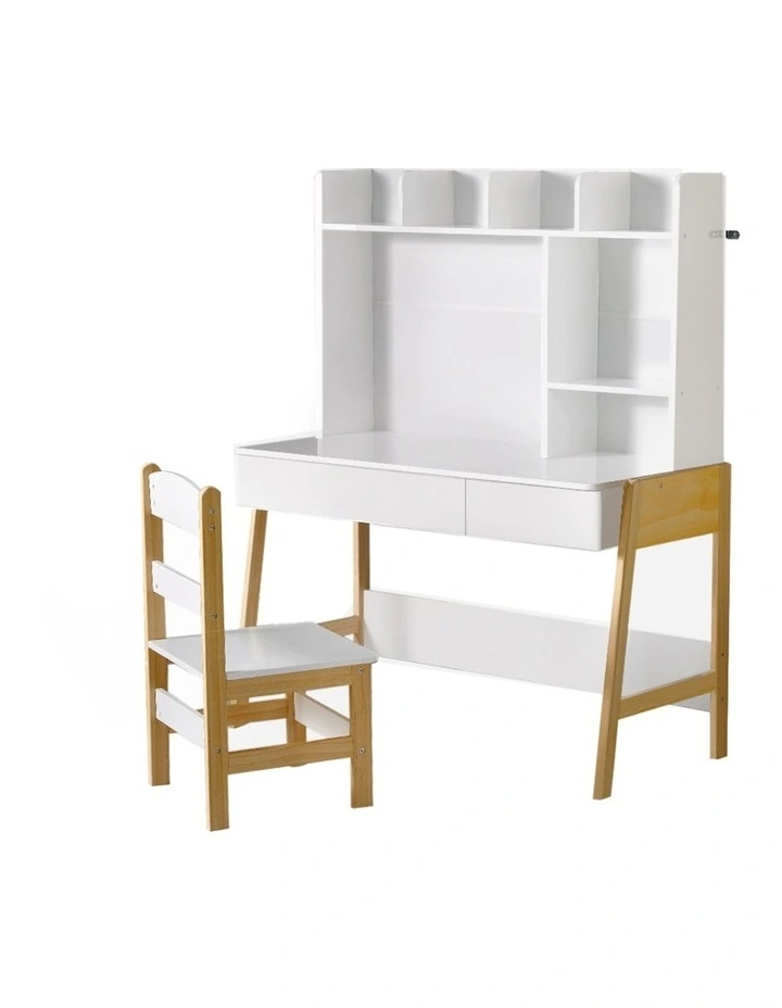Table And Chairs Set in White/Brown