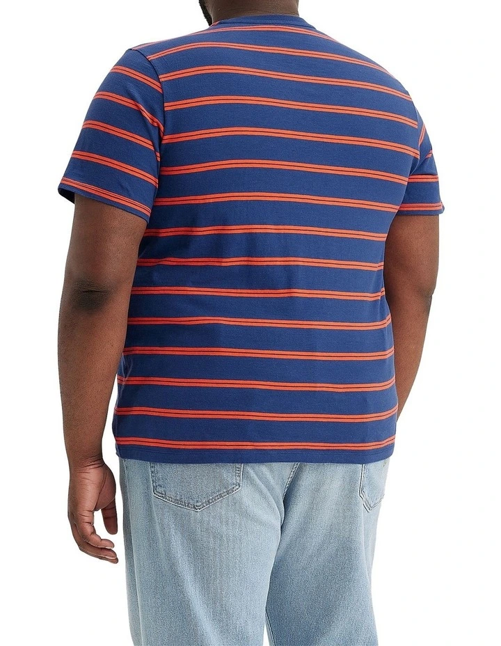 Classic Pocket T-Shirt in Kansas Stripe Sodalite