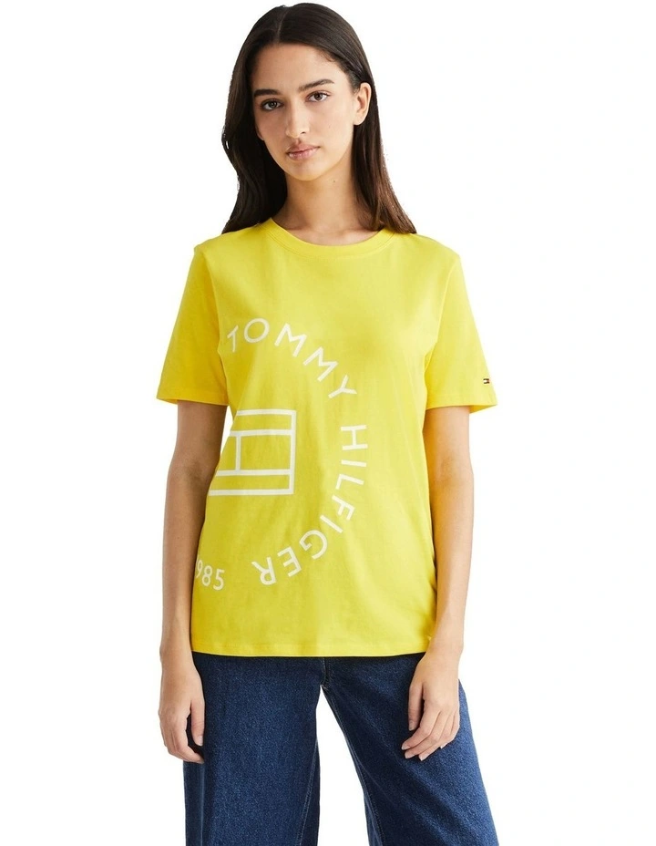 Regular Roundal Tee in Yellow
