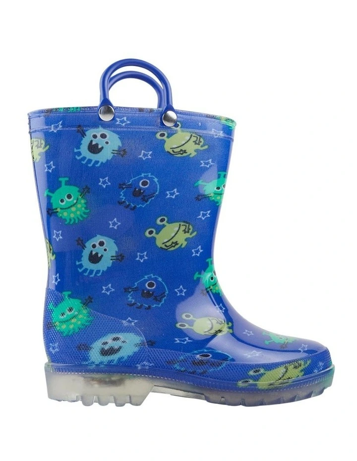 Charlie Alien Gumboots in Blue