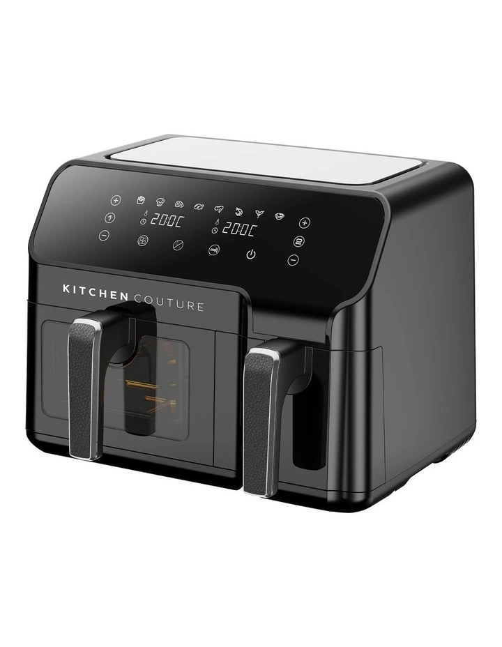 Flex View Dual Drawer Air Fryer 10 Litre in Black