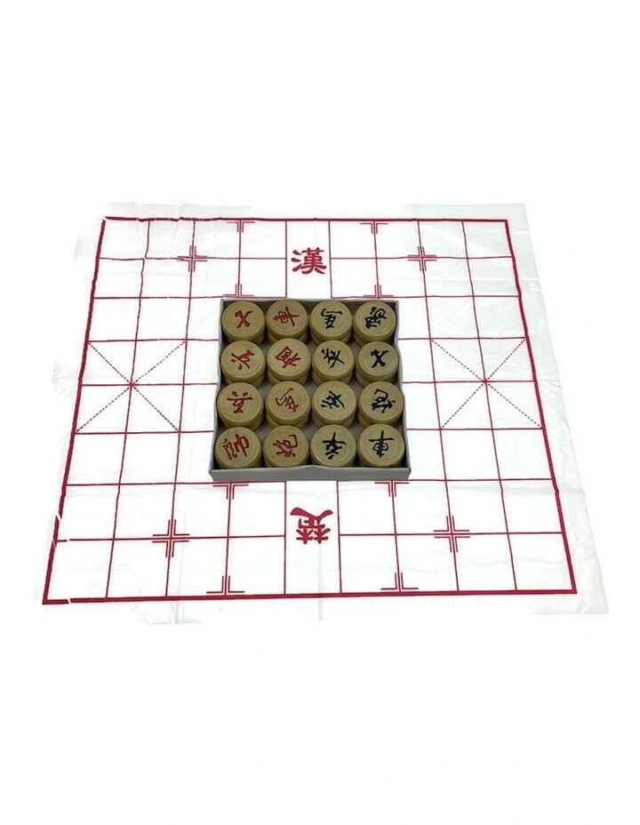 Wooden Chinese Chess Set Classic Family Board Game Travel