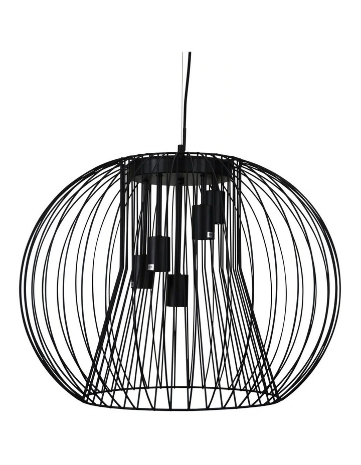 Malo Pendant Light 60cm Black