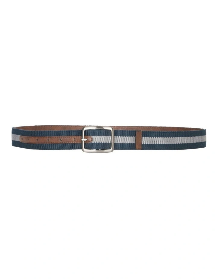 Belt & Sock Gift Set in Navy/Grey