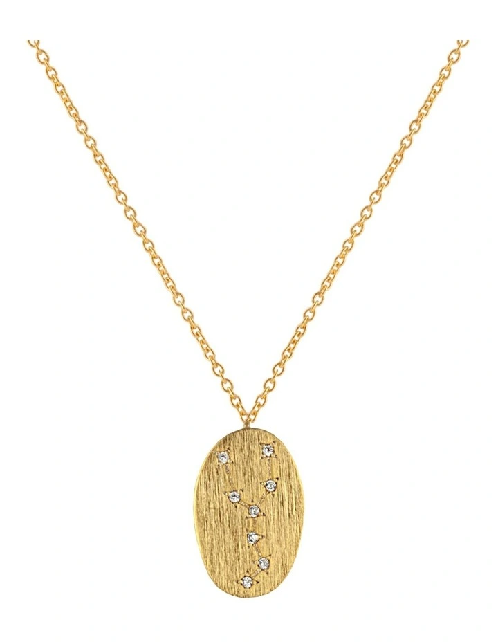 Taurus Zodiac Pendant Gold Necklace