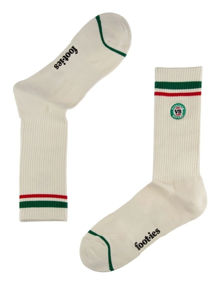Sneaker Socks 2 Pack in Black/Cream