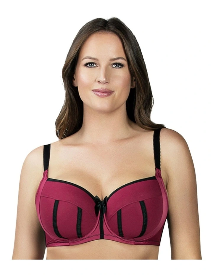 Charlotte Padded Underwire Bra in Rio Red